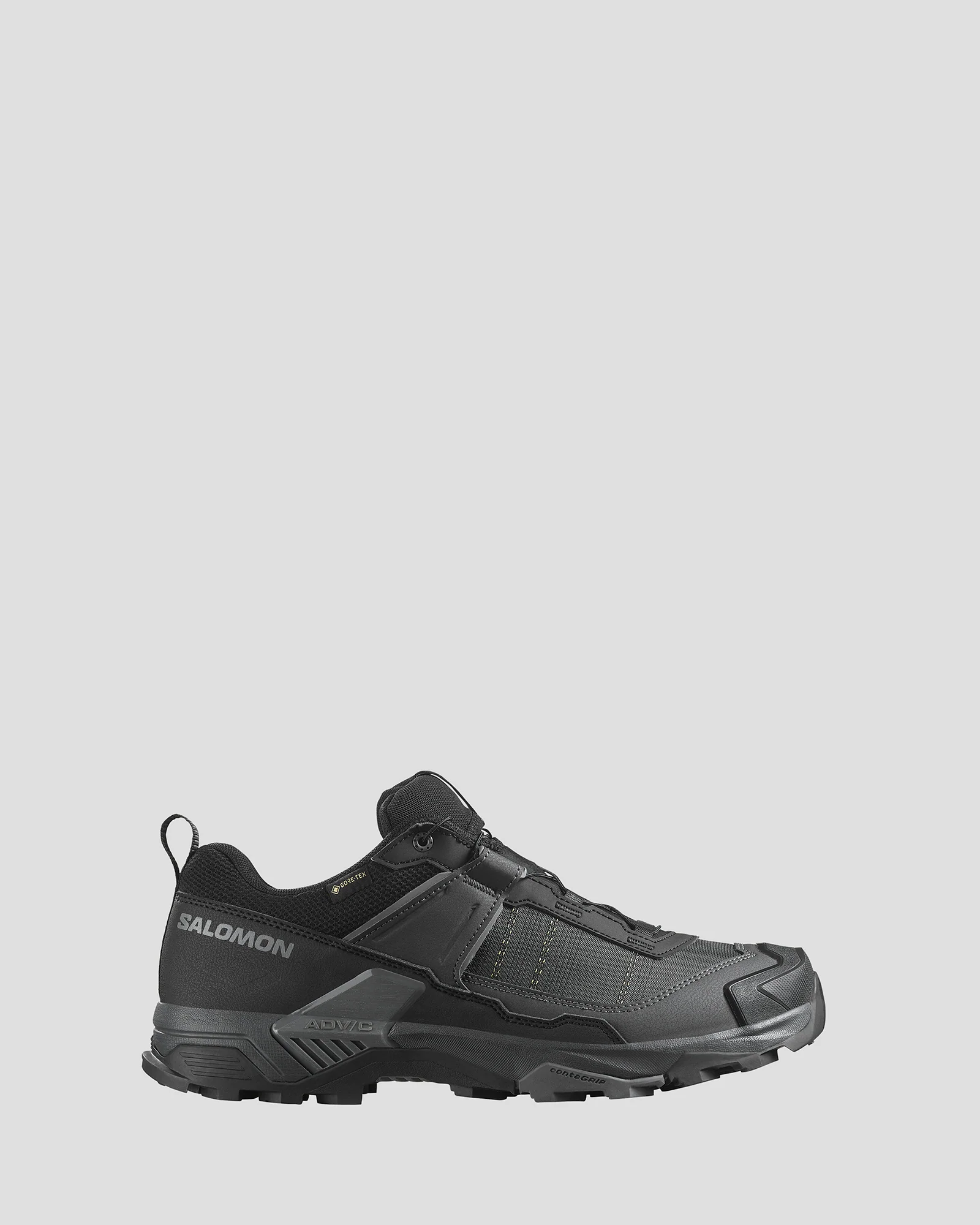 Men's Salomon X Ultra 5 GTX Hiking Shoes - Wide - Black/Asphalt/Castlerock