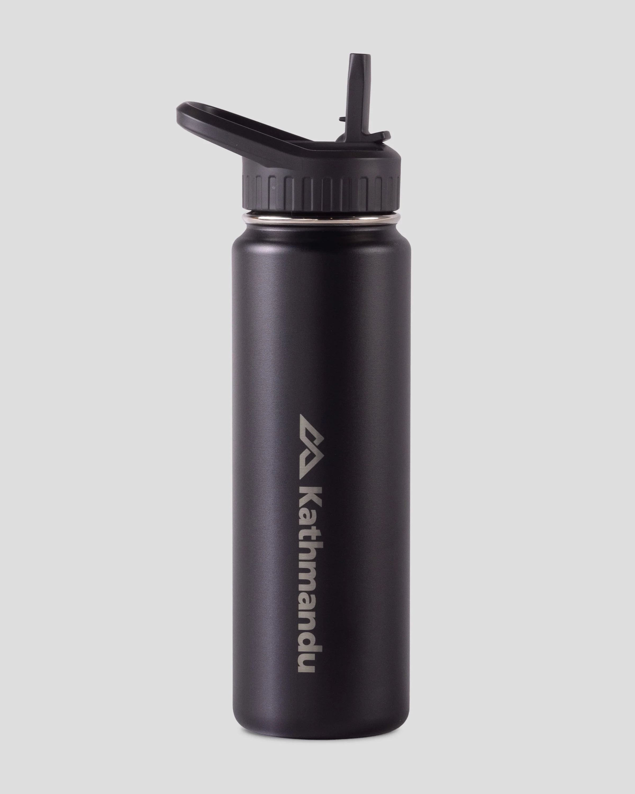 Straw Lid Insulated Bottle - 710 ml - Black Stingray