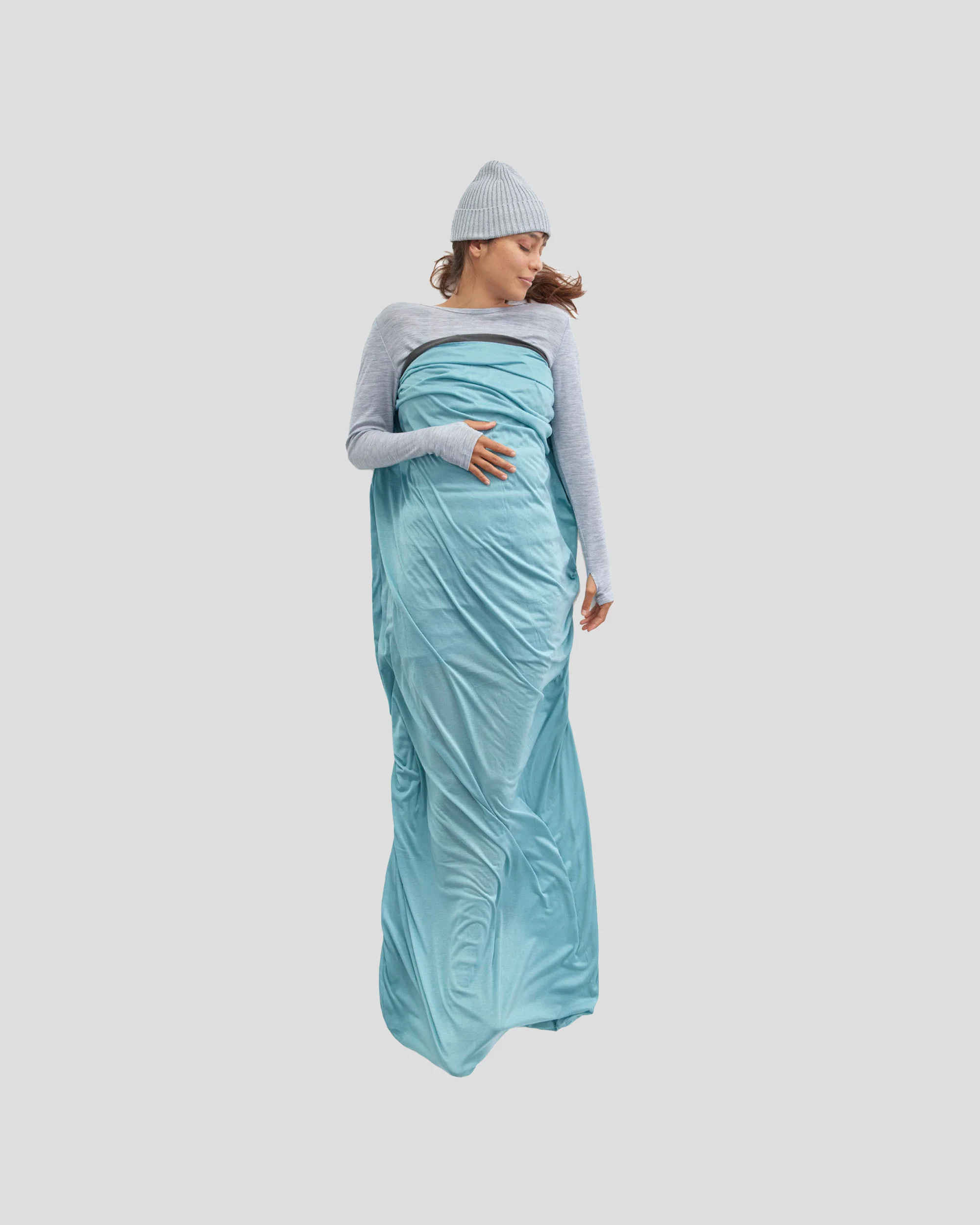 Sea to Summit Comfort Blend Sleeping Bag Liner - Rectangular - Aqua Sea - Image 3