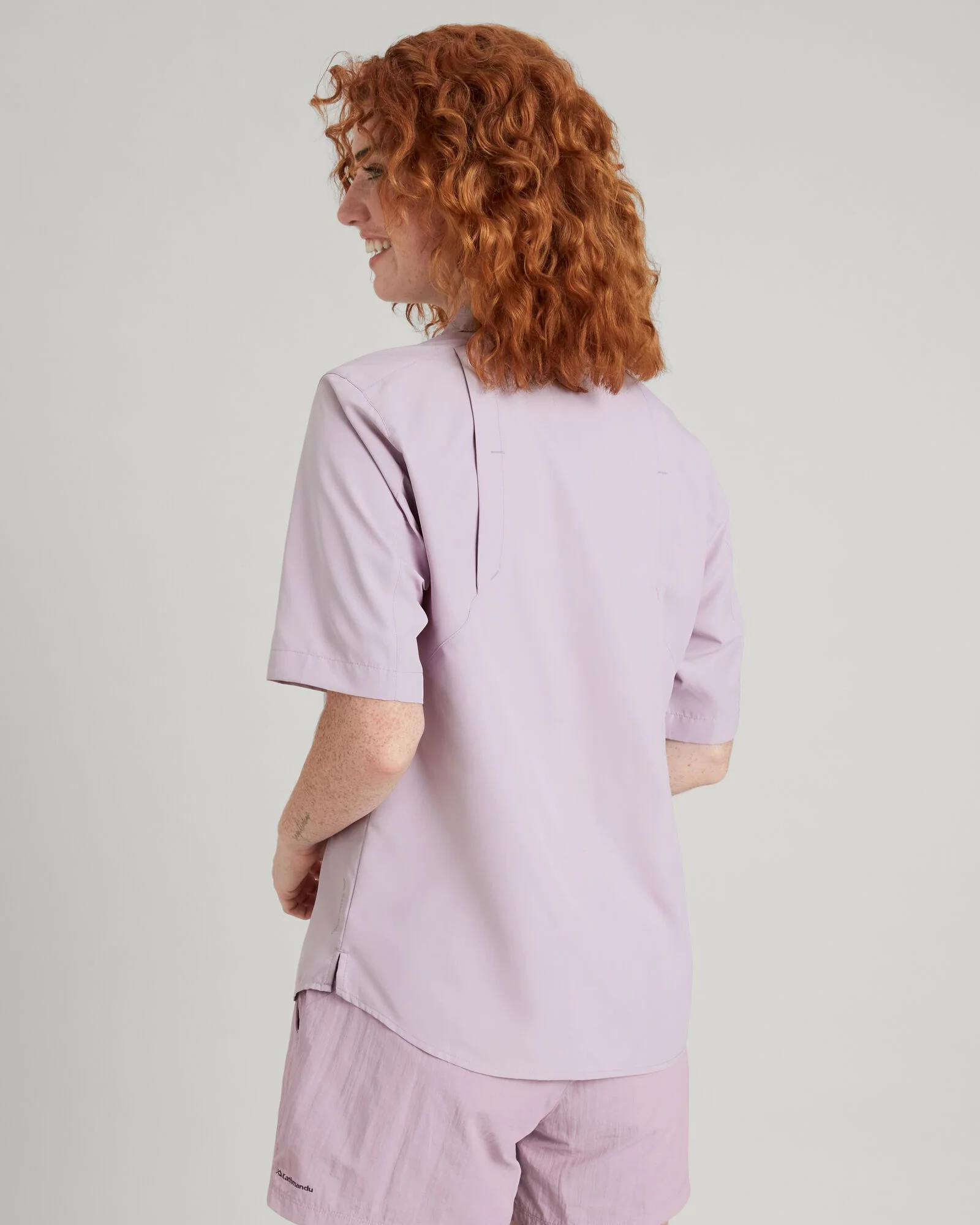 SUN-Scout UPF Women's Short Sleeve Shirt - Lupin Field - Image 2