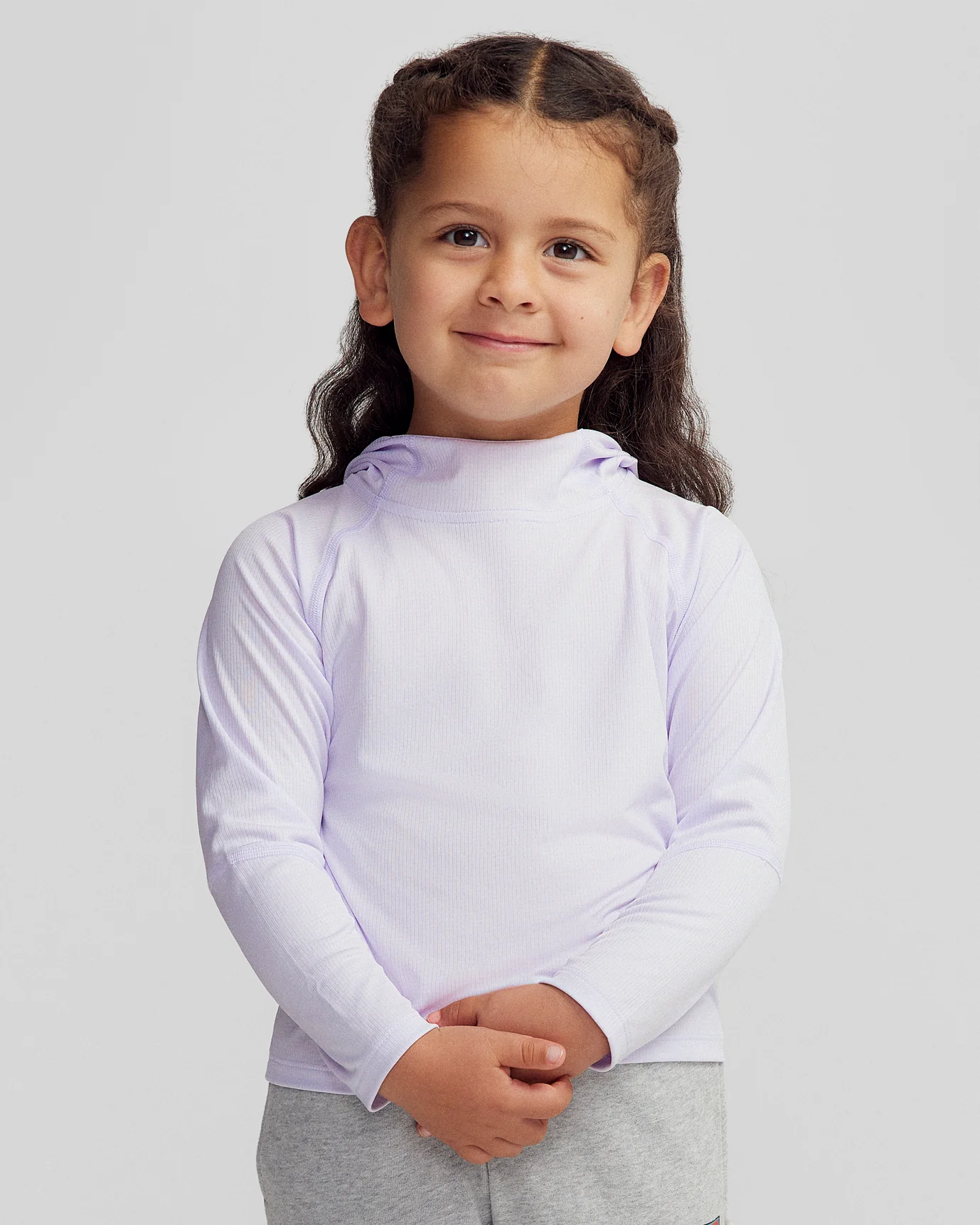 Kids' SUN-Stopper LT Hoodie - Bright Lilac