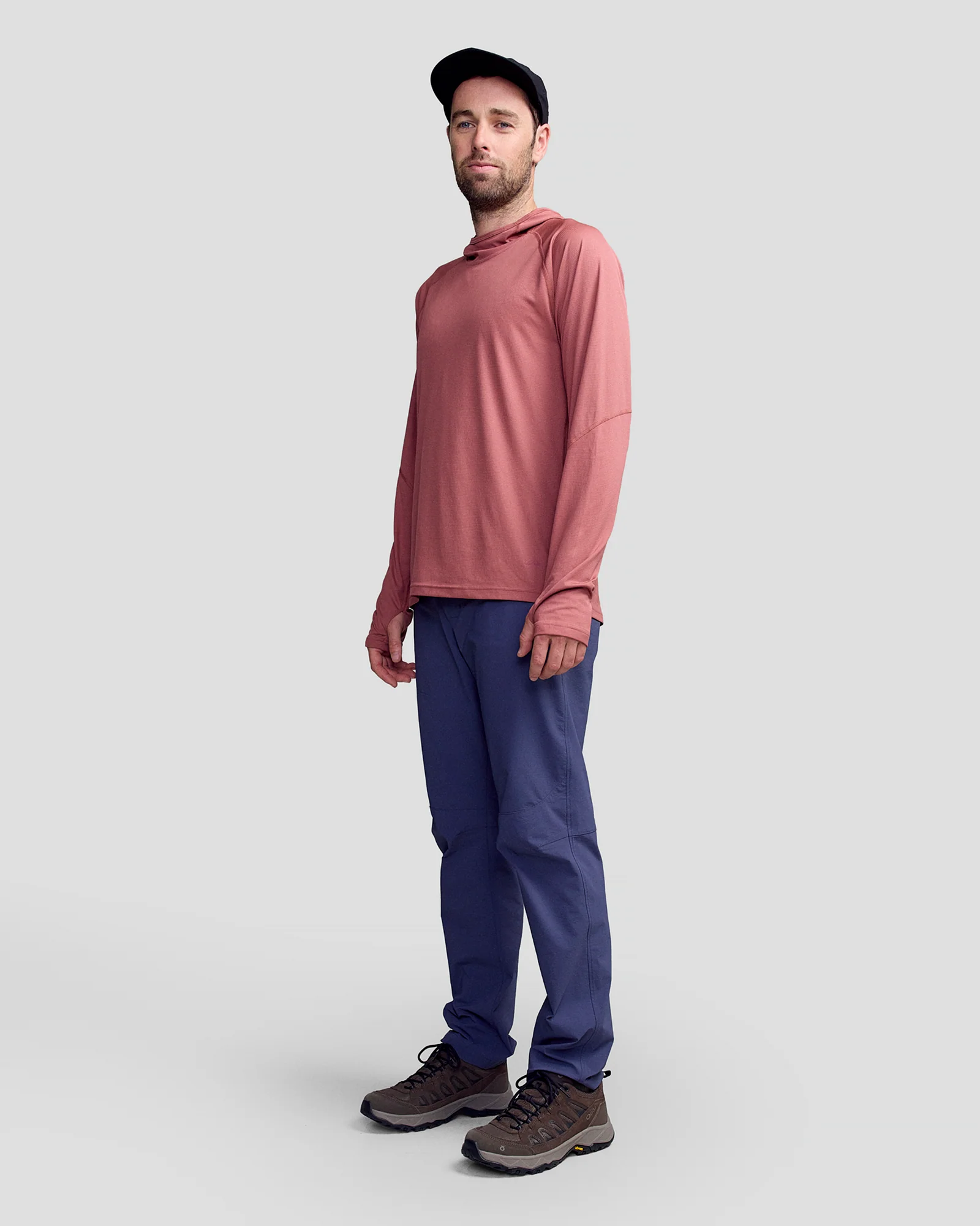 Men's SUN-Stopper LT Hoodie - Dark Clay - Image 2