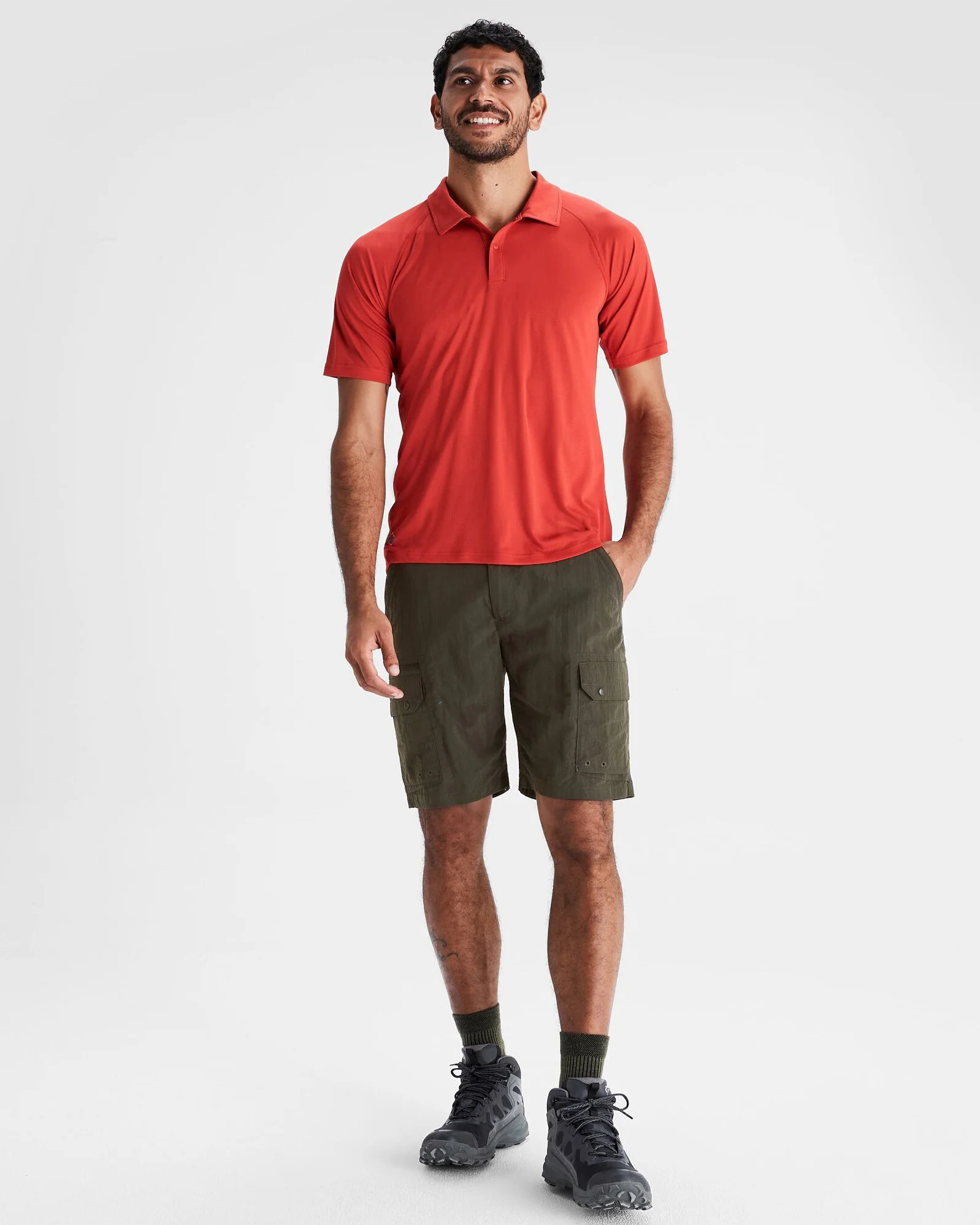Men's SUN-Stopper LT Polo Shirt - Spicy Chilli Pepper - Image 2