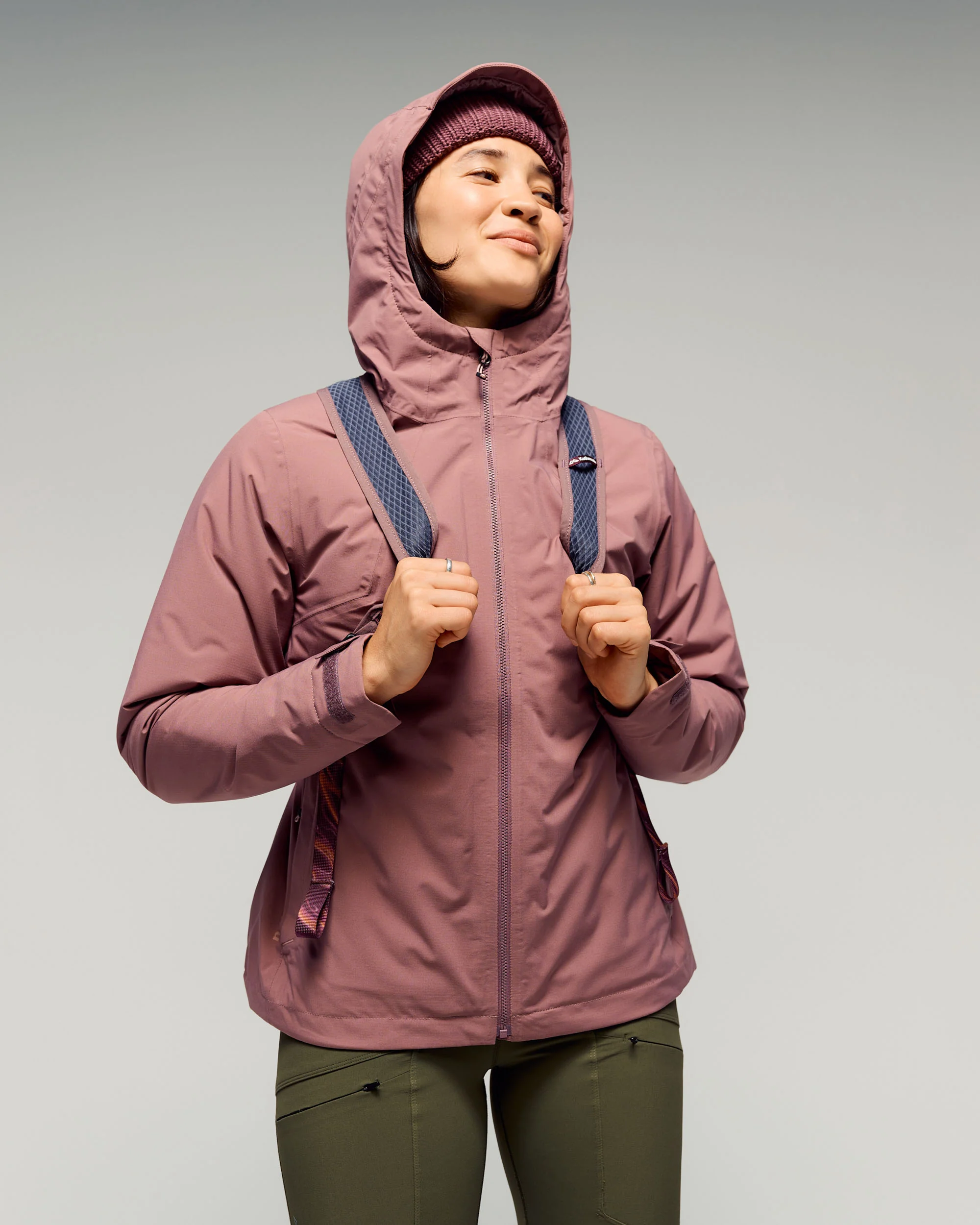 Women's Trailhead 2L novaLOFT Rain Jacket - Dark Thistle