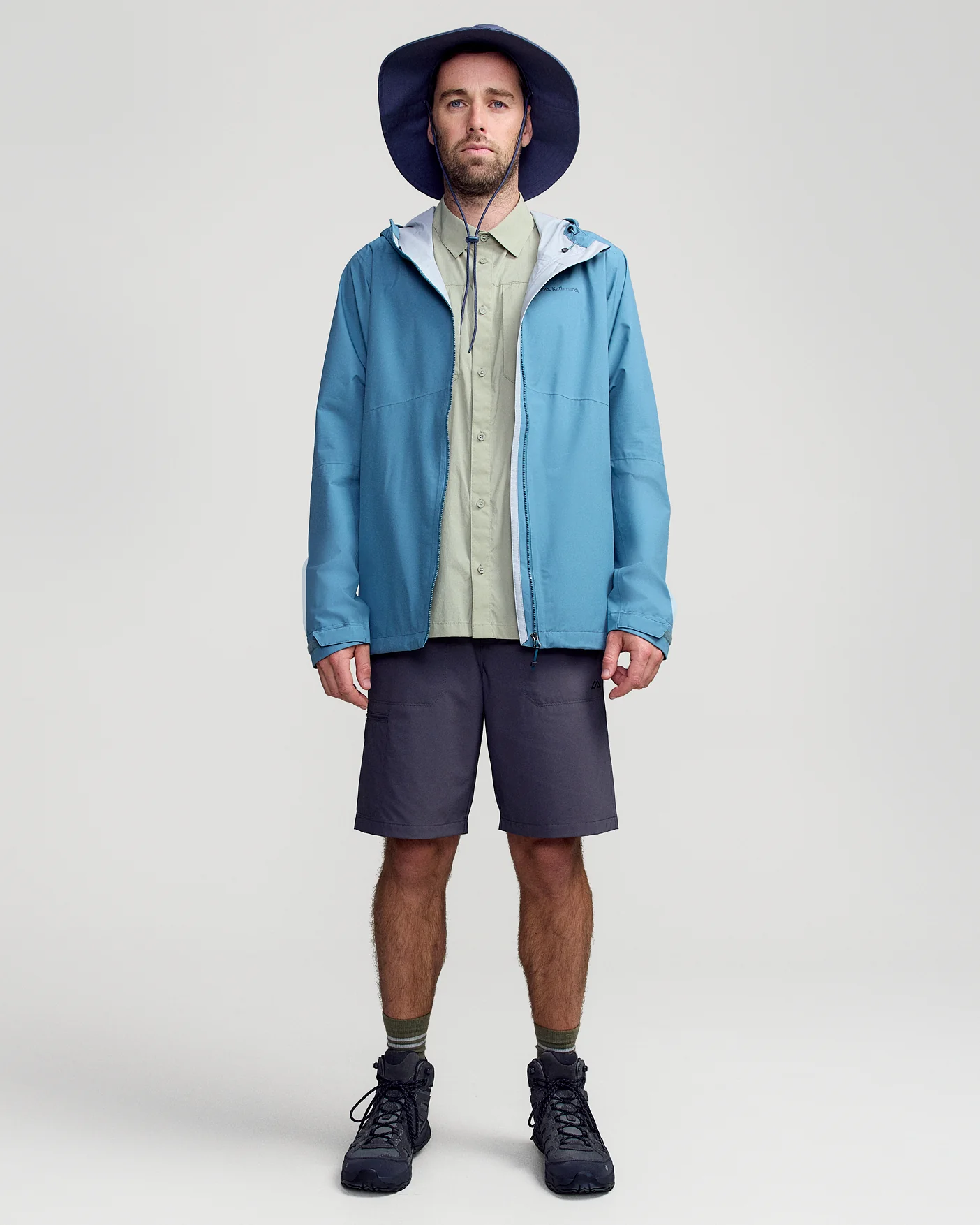 Men's Trailhead Stretch 2.5L Rain Jacket - Washed Blue - Image 2