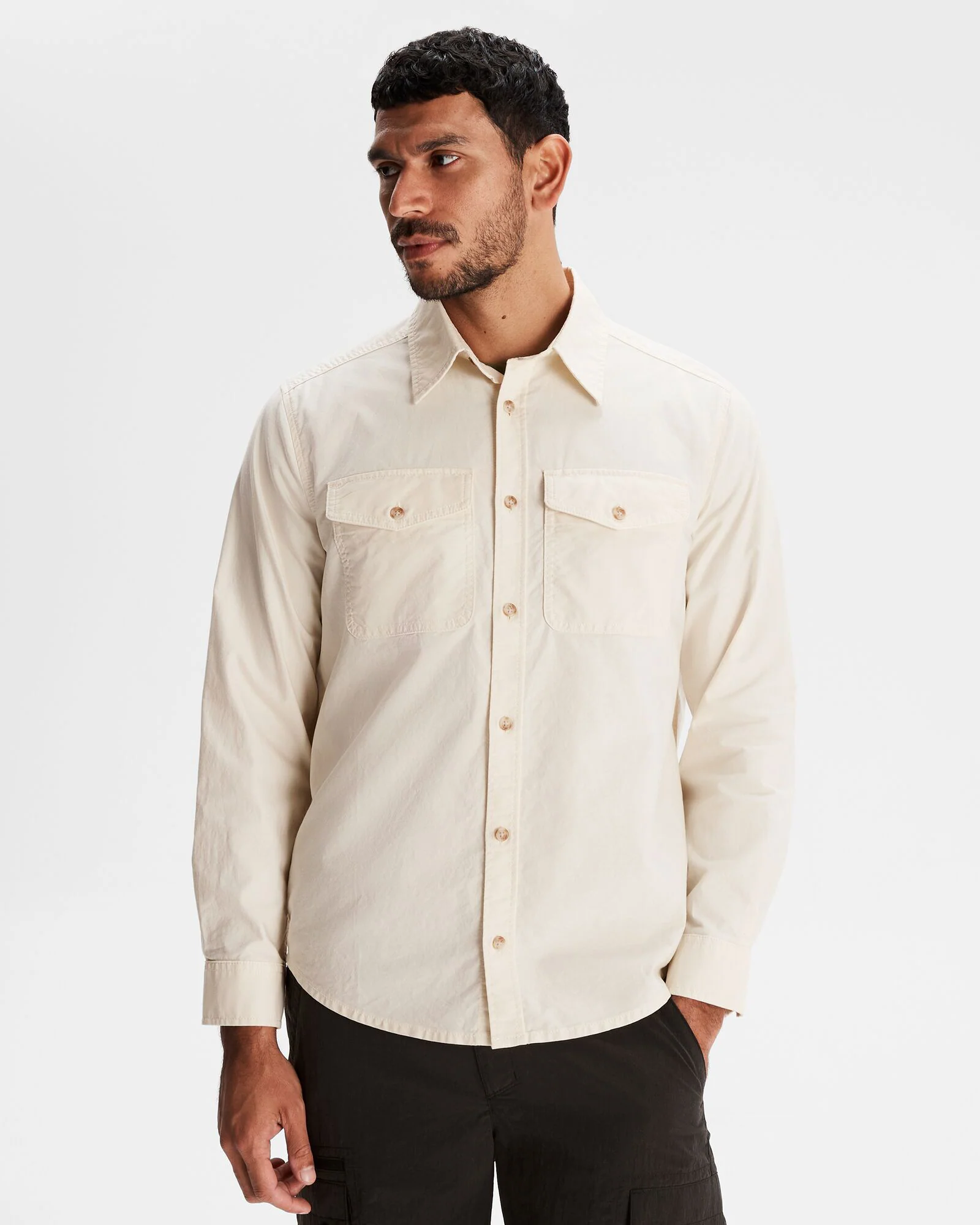 Vander HT Men's Long Sleeve Shirt - Natural