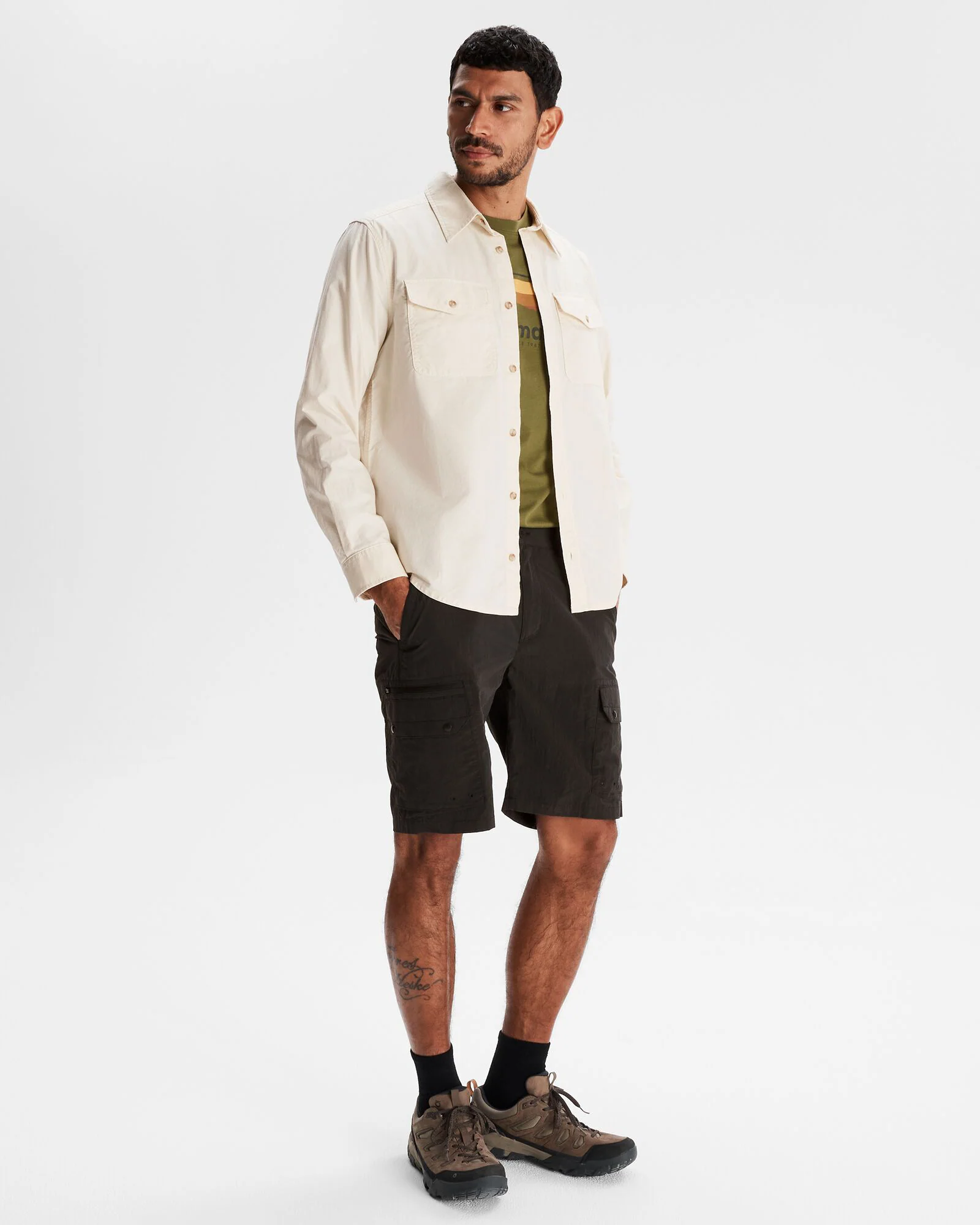 Vander HT Men's Long Sleeve Shirt - Natural - Image 2