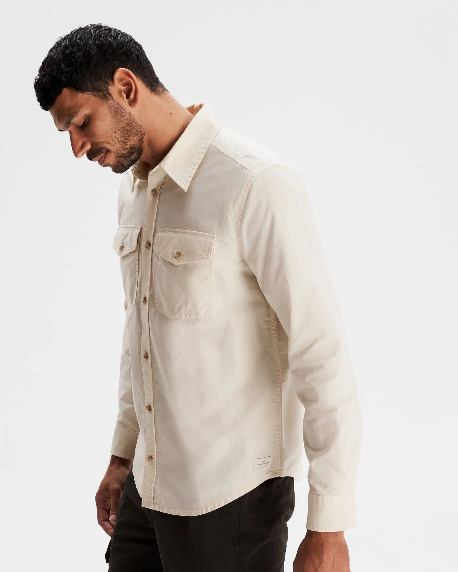 Vander HT Men's Long Sleeve Shirt - Natural - Image 3