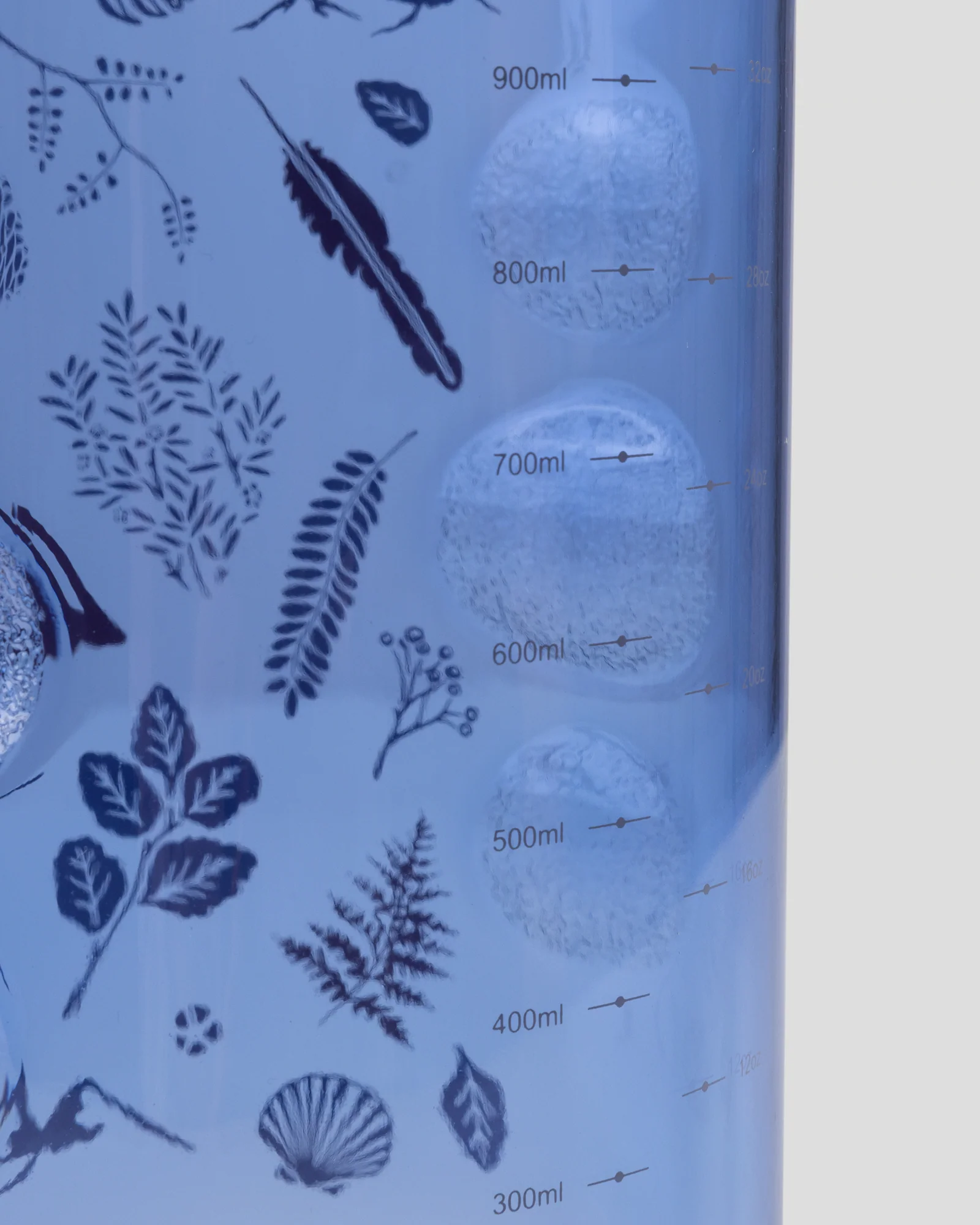 Wide Mouth Tritan 1L Drink Bottle - Dark Peri Nature Icons - Image 3