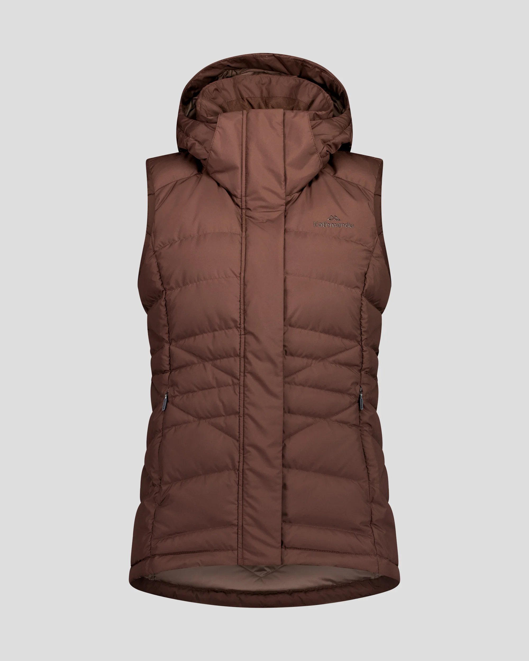 Women's Winterburn Hooded Down Vest - Cocoa