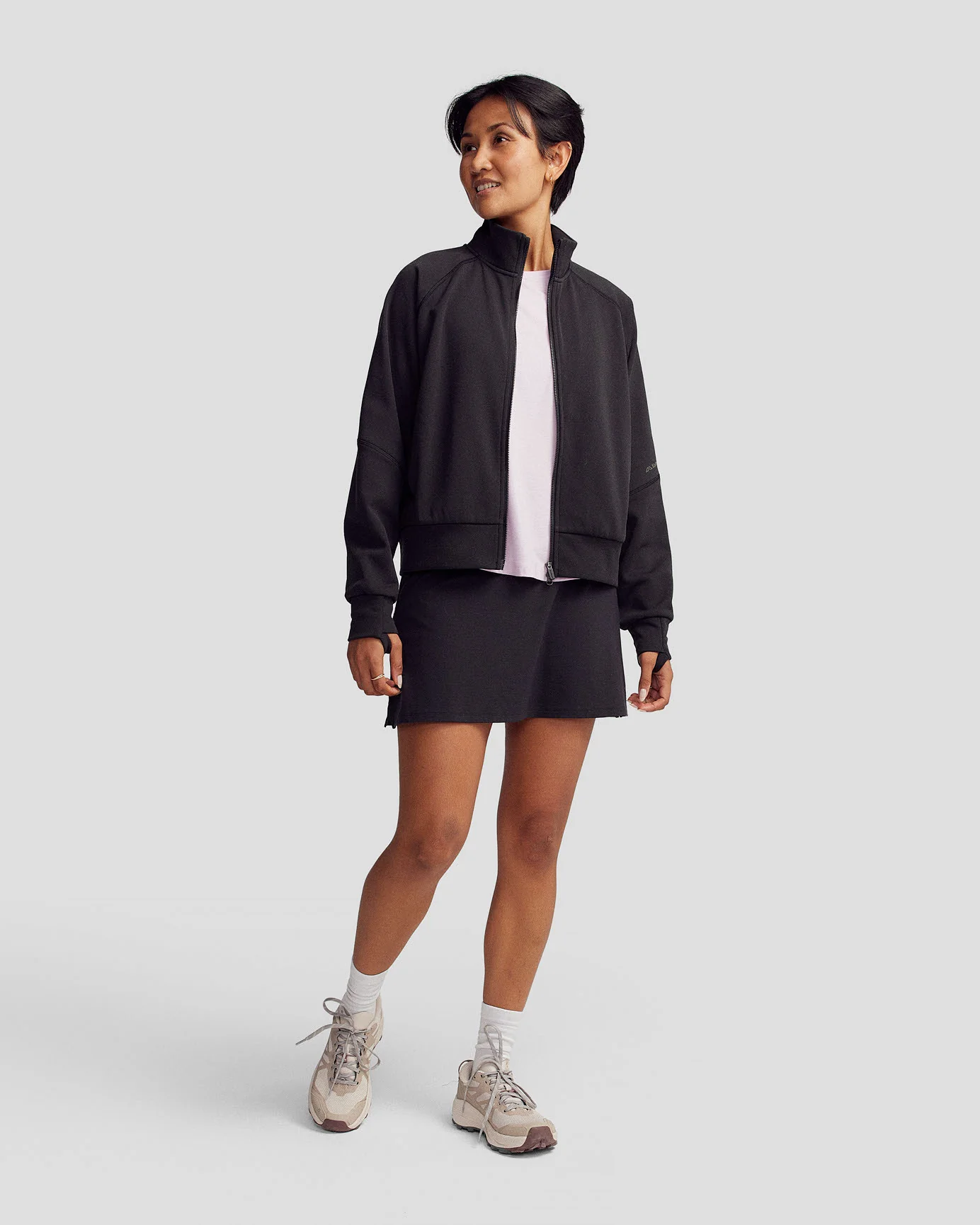 Women’s Anytime Bomber Jacket - Black Stingray - Image 9