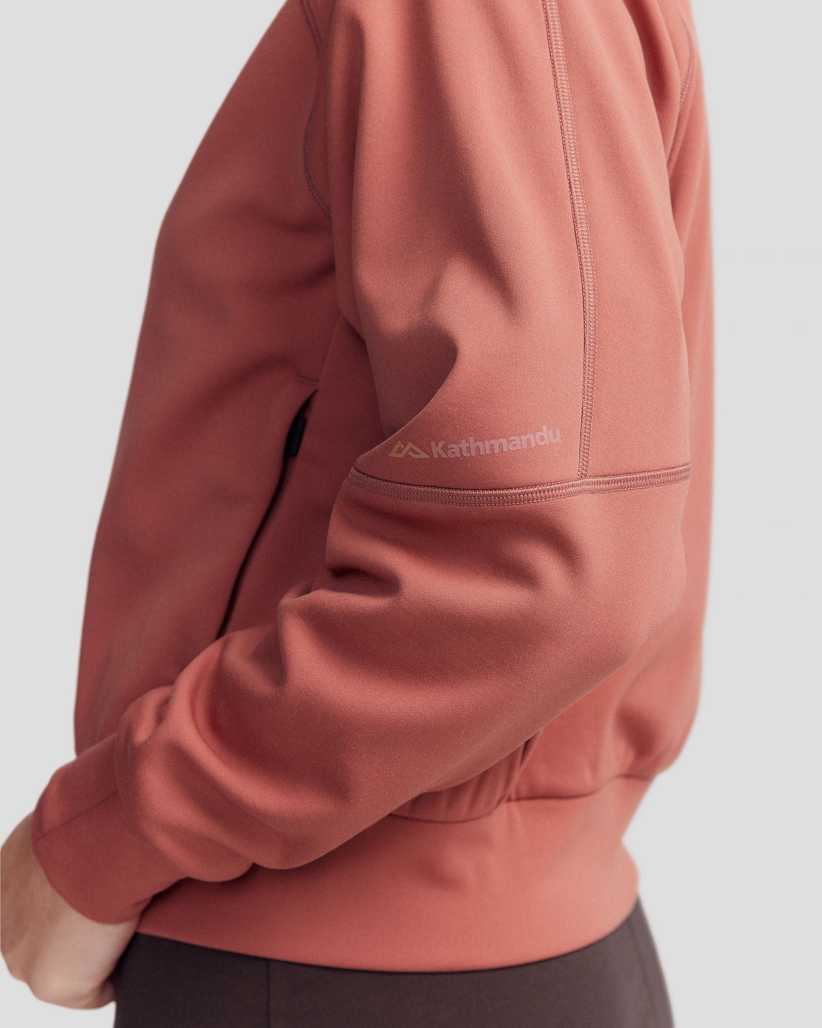 Women’s Anytime Bomber Jacket - Dark Clay - Image 6