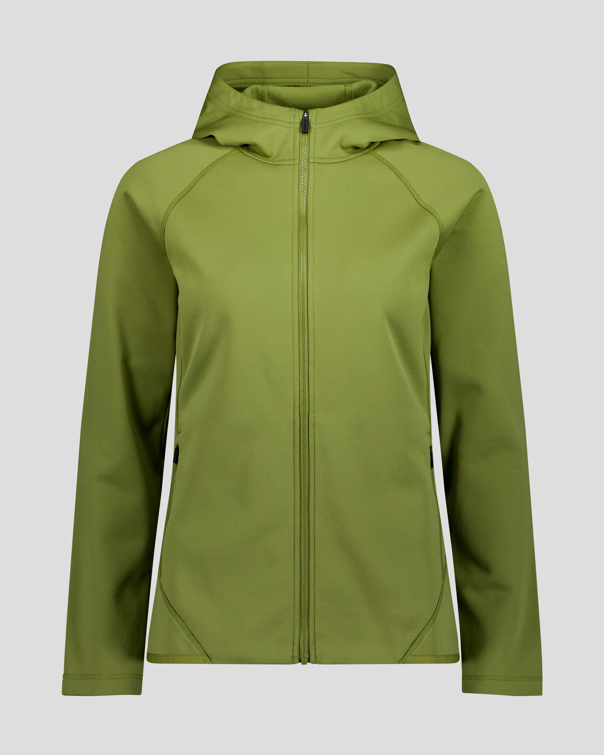 Women's Anytime Fleece Hooded Jacket - Dark Fern - Image 4