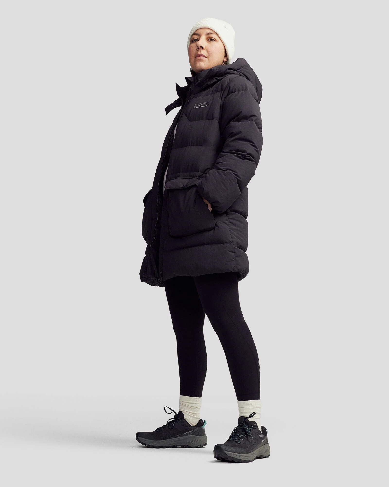 Women's Epiq Down Heritage Parka Jacket - Black Stingray - Image 6