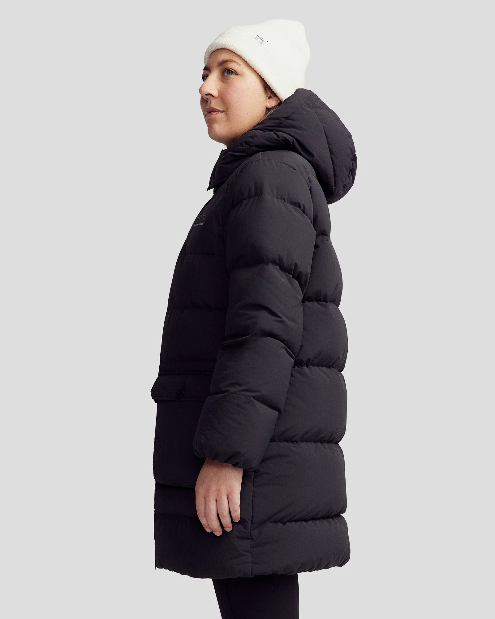 Women's Epiq Down Heritage Parka Jacket - Black Stingray - Image 7