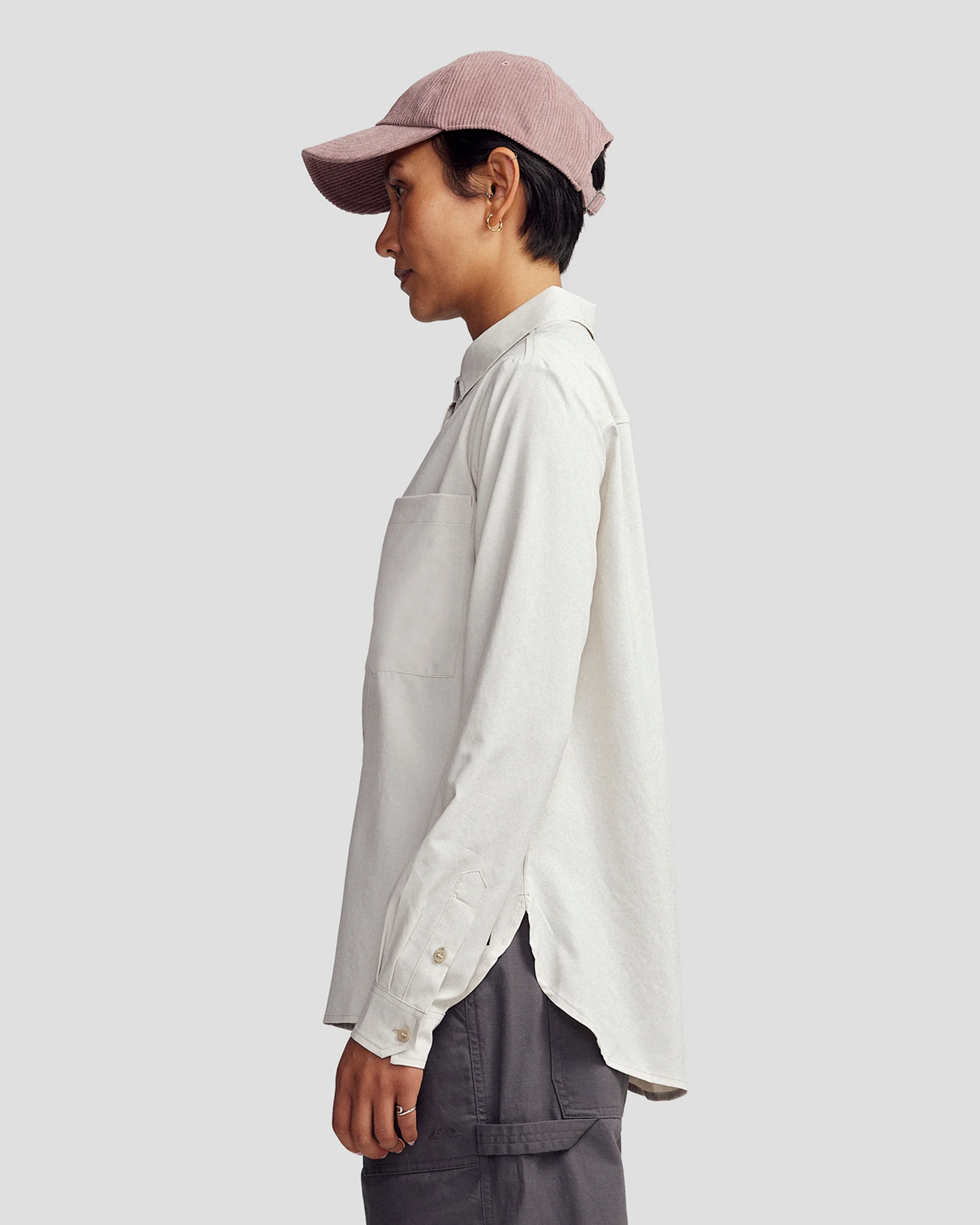 Women’s Flight Stretch Long Sleeve Shirt - Shroom - Image 3