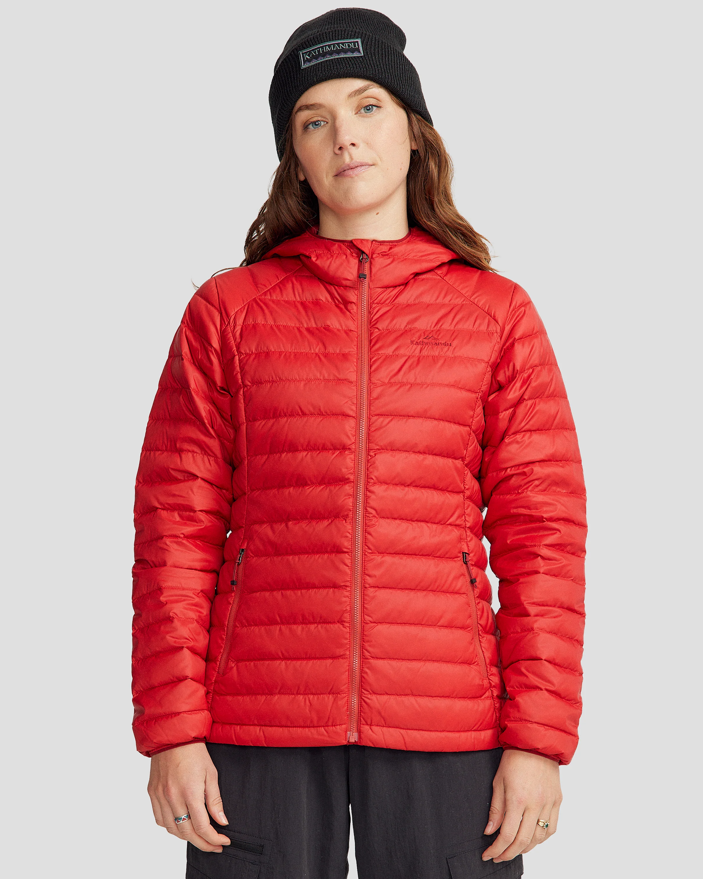 Women's Heli Down Hooded Jacket v3 - Spicy Chilli Pepper
