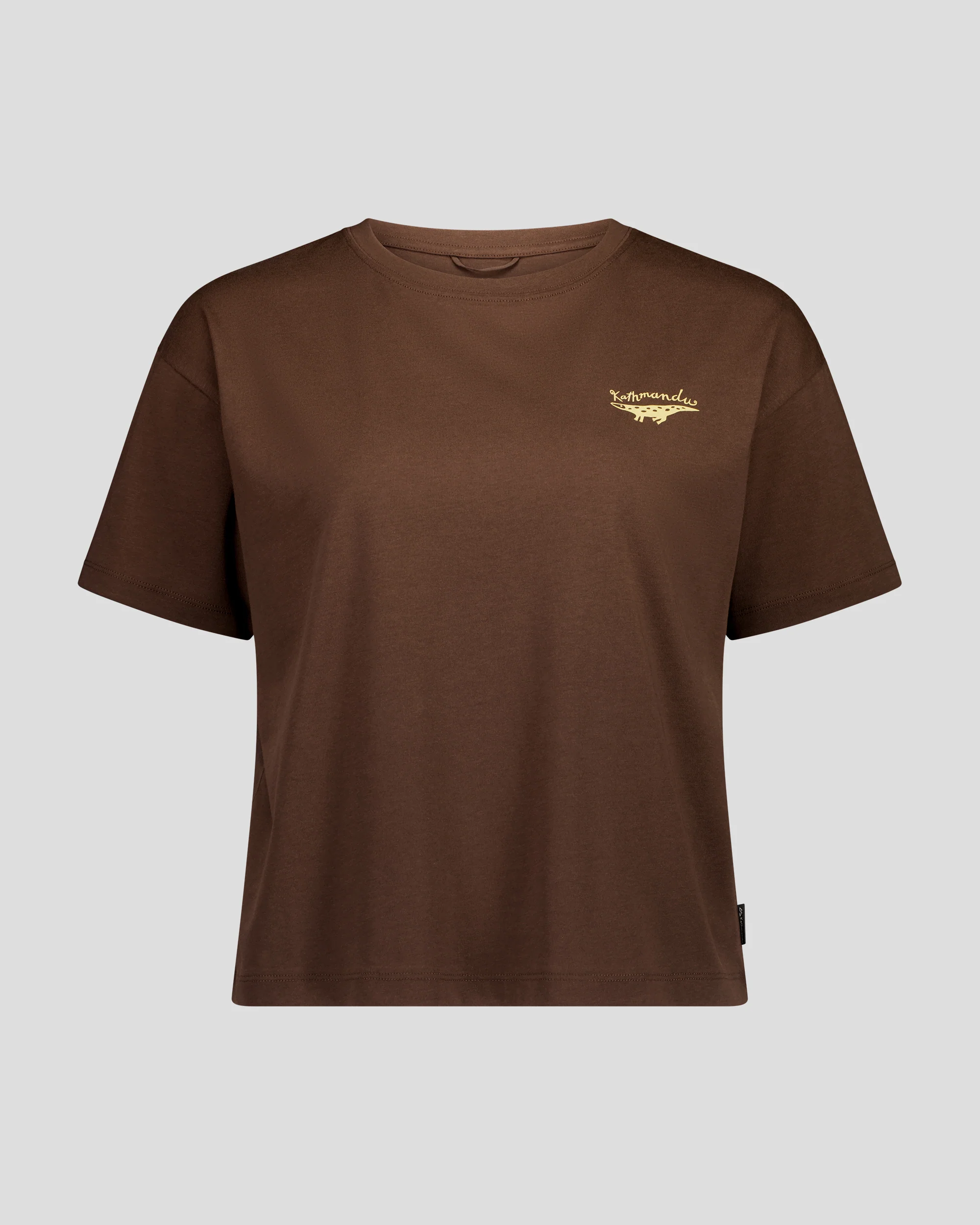 Women's Lizard Organic Cotton T-Shirt - Cocoa