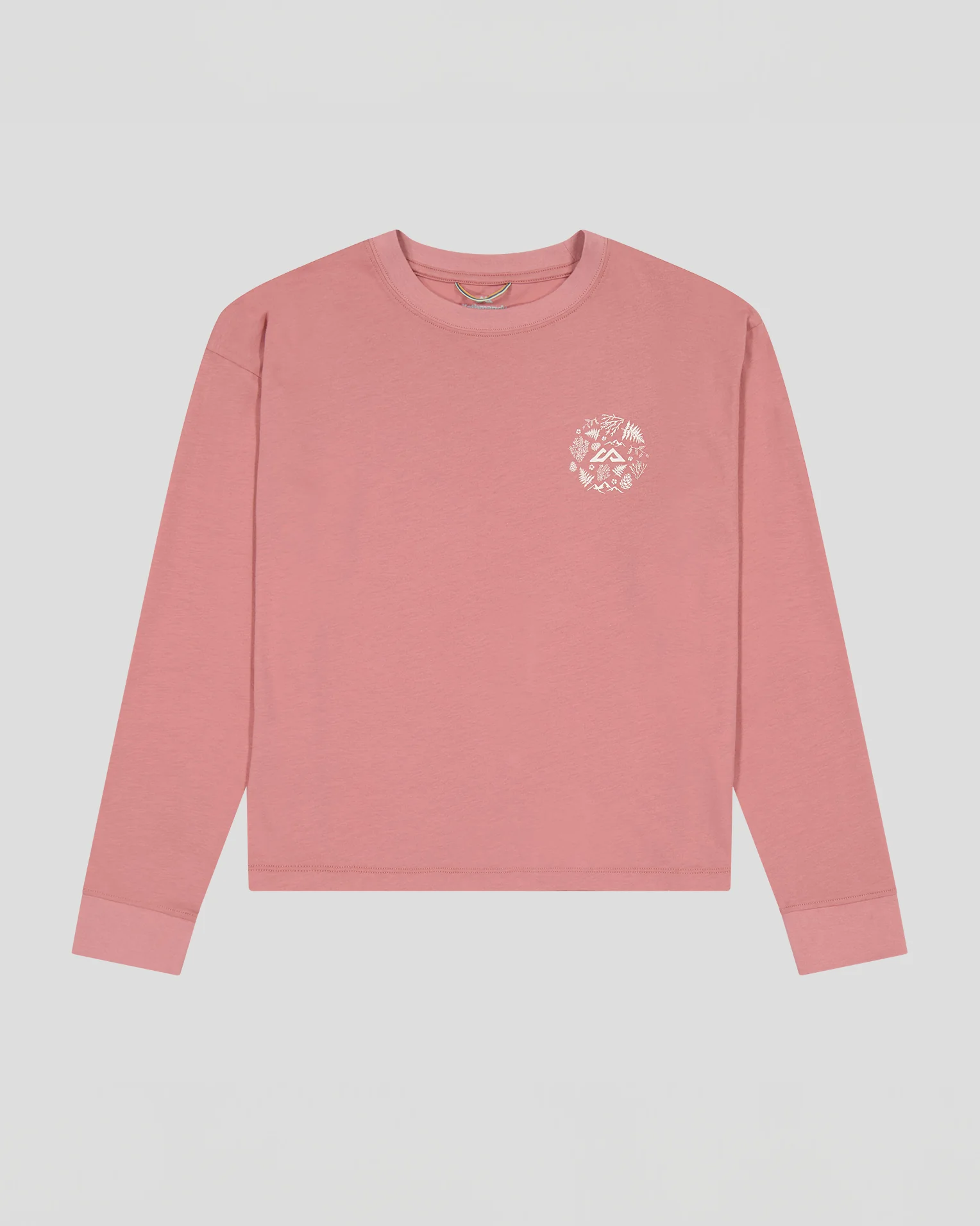 Women's Nature Icons Organic Cotton Long Sleeve T-shirt - Light Clay - Image 4