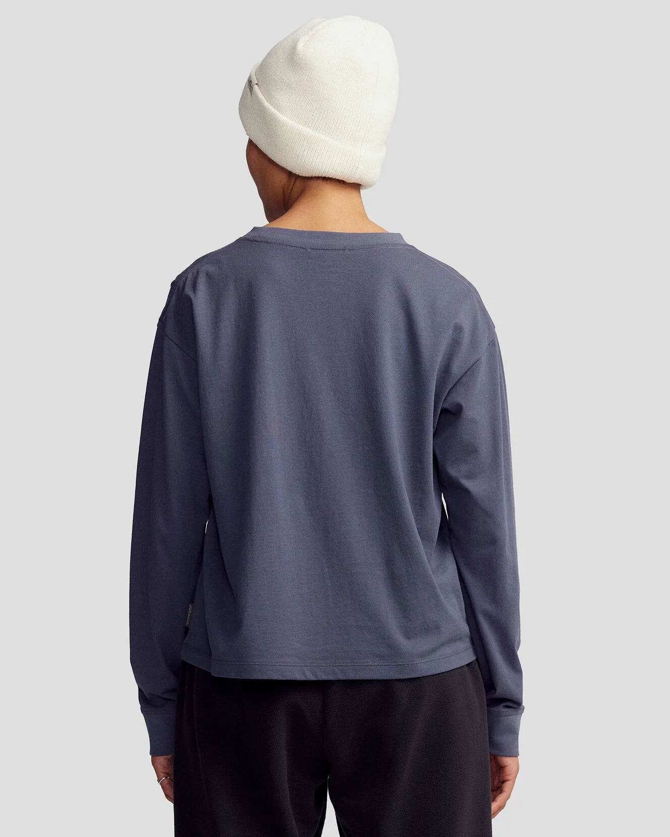 Women's Nature Icons Organic Cotton Long Sleeve T-shirt - Mid Navy - Image 3