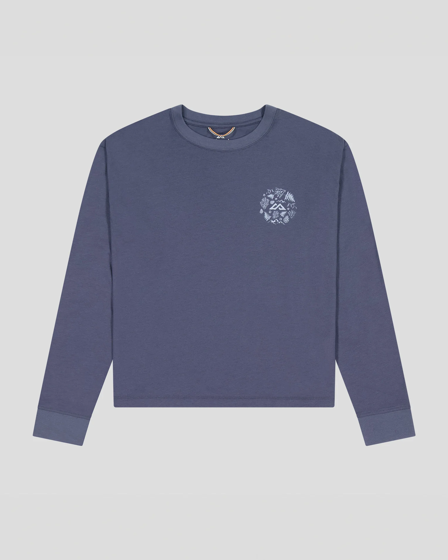 Women's Nature Icons Organic Cotton Long Sleeve T-shirt - Mid Navy - Image 4