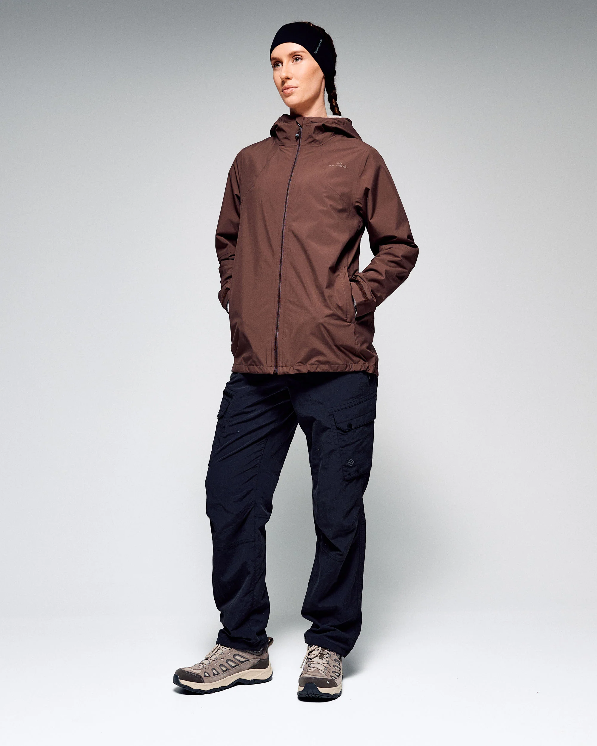 Women's Trailhead 3in1 Rain Hooded Jacket - Dark Taupe/Shroom