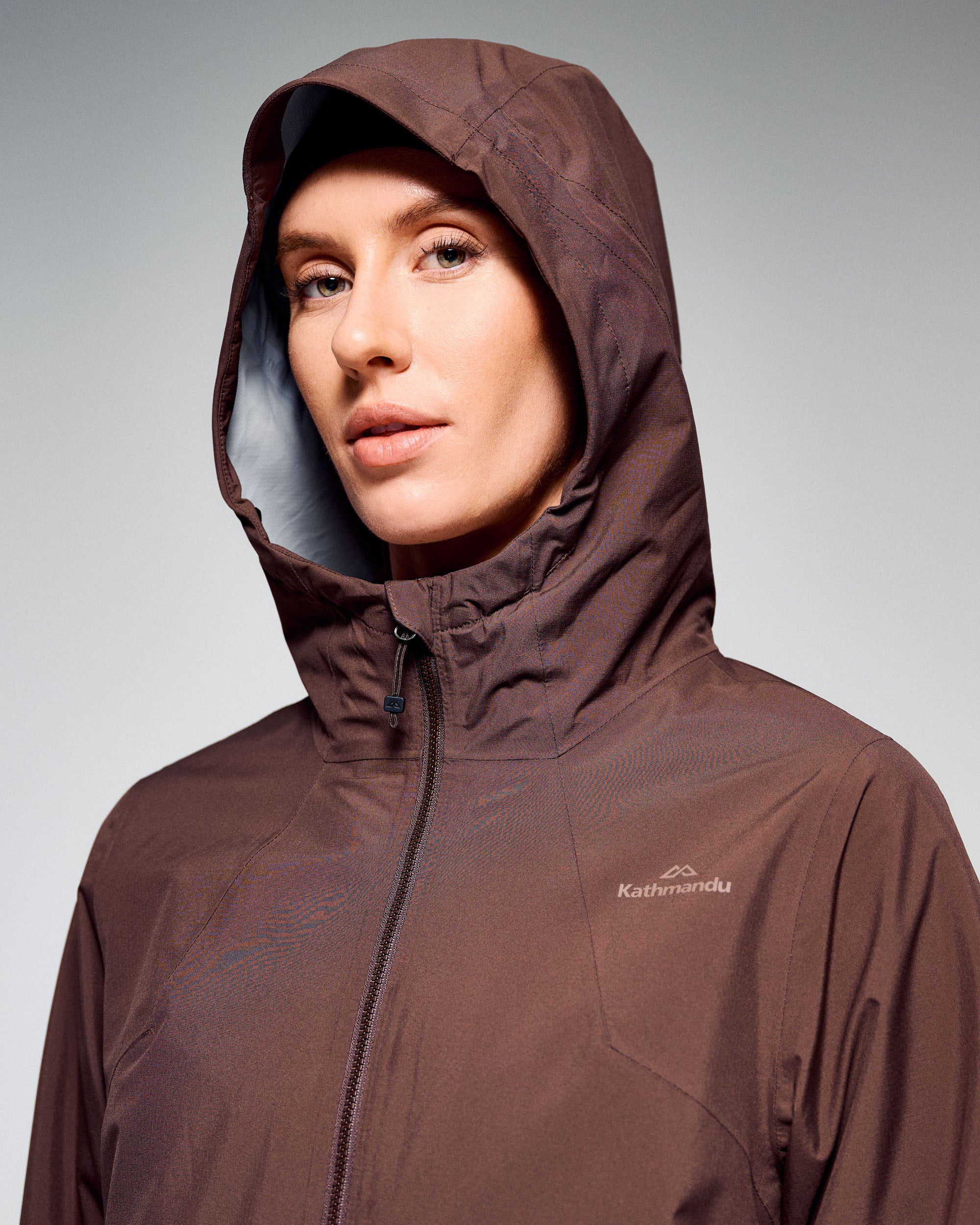 Women's Trailhead 3in1 Rain Hooded Jacket - Dark Taupe/Shroom - Image 6