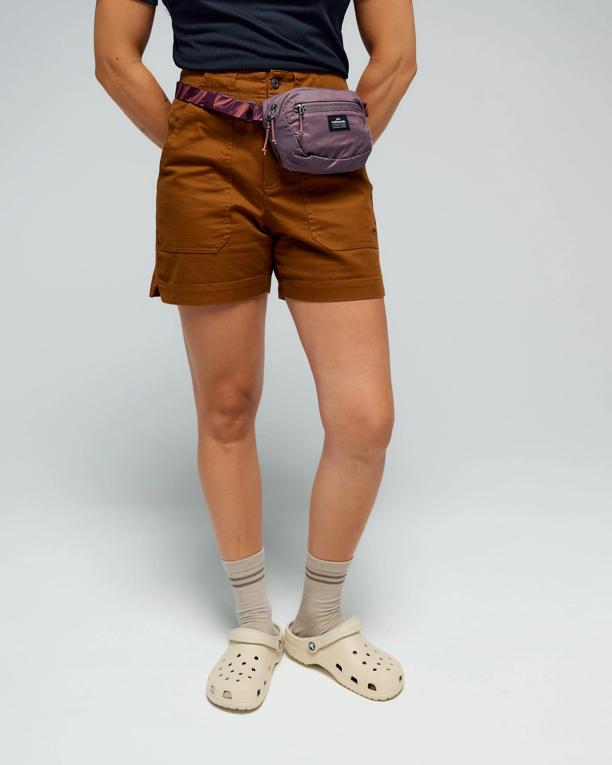Women’s Weekend Cotton Shorts - Bark