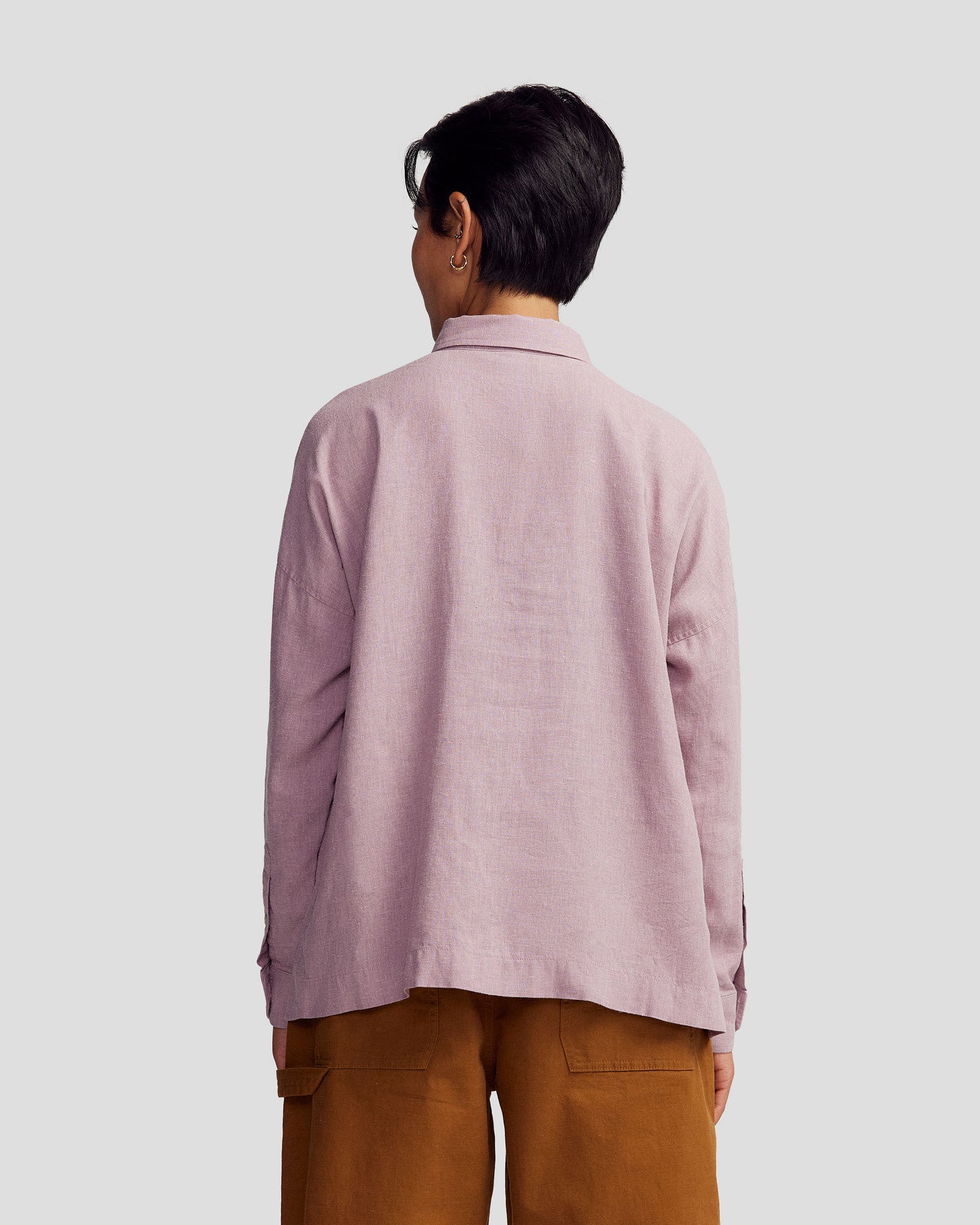 Women’s Weekend Natural Long Sleeve Shirt - Thistle Chambray - Image 4