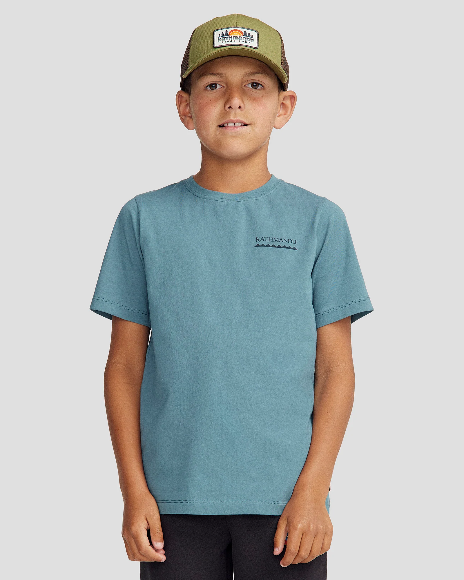 Youth Heritage Organic Cotton T-shirt - Washed Blue